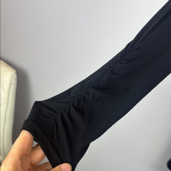 Joseph Ribkoff Elegant Black Gray Red and White Pattern Top Size 12 - Picture 5 of 11